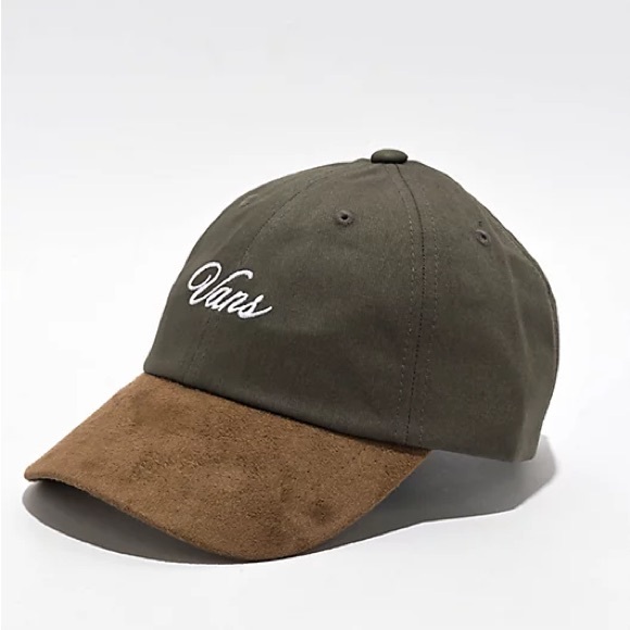 Vans Other - Vans Script Jockey Olive & Brown Strapback Hat